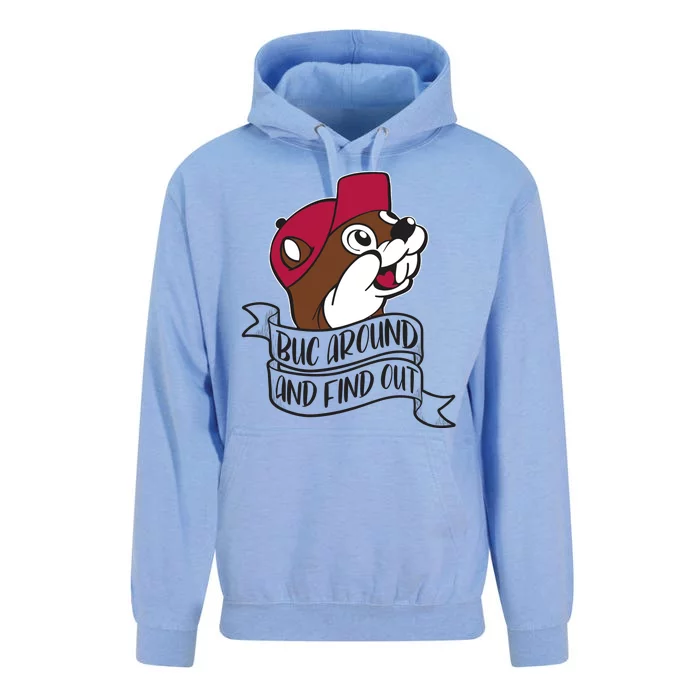 Funny Buc Around And Find Out Unisex Surf Hoodie