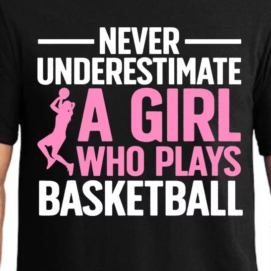 Funny Basketball Art For Teens Basketball Player Pajama Set