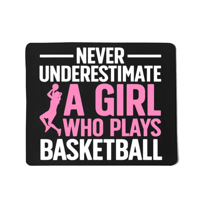 Funny Basketball Art For Teens Basketball Player Mousepad