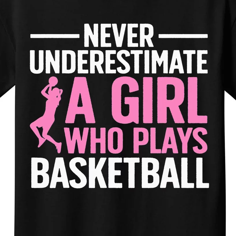 Funny Basketball Art For Teens Basketball Player Kids T-Shirt