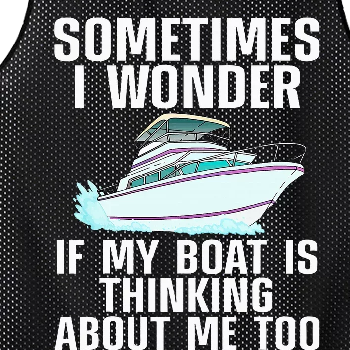 Funny Boat Art Boating Watercraft Boat Owner Mesh Reversible Basketball Jersey Tank