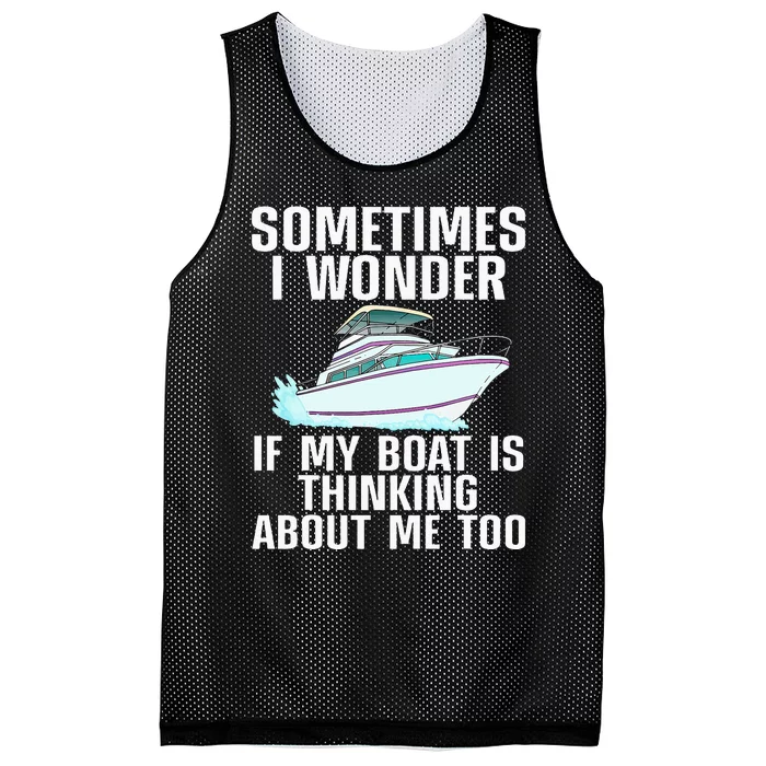 Funny Boat Art Boating Watercraft Boat Owner Mesh Reversible Basketball Jersey Tank