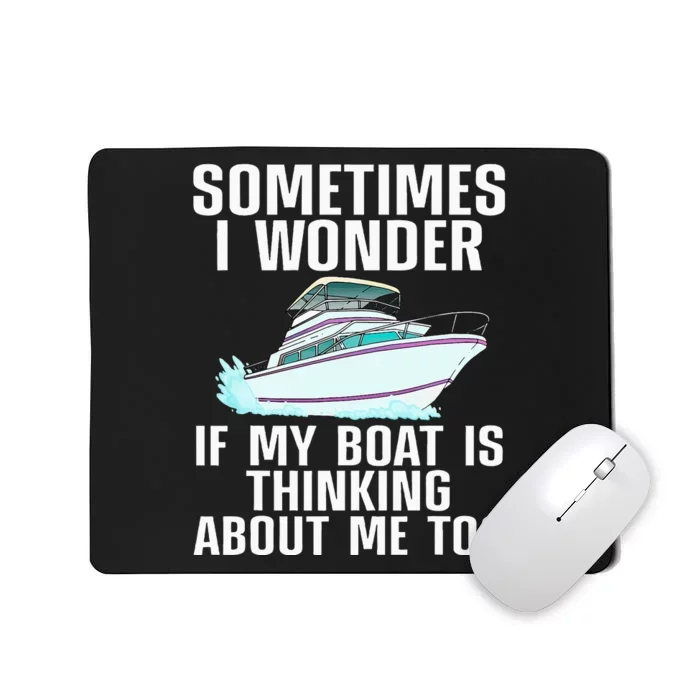 Funny Boat Art Boating Watercraft Boat Owner Mousepad