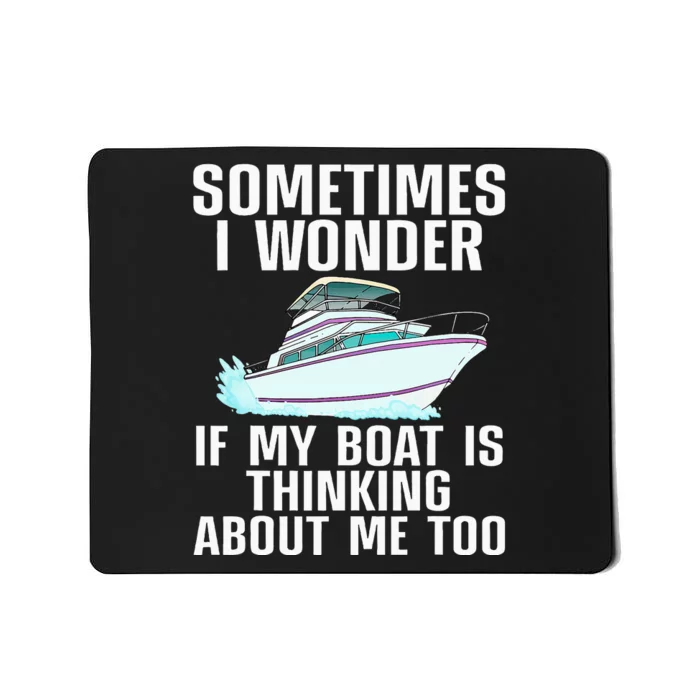 Funny Boat Art Boating Watercraft Boat Owner Mousepad