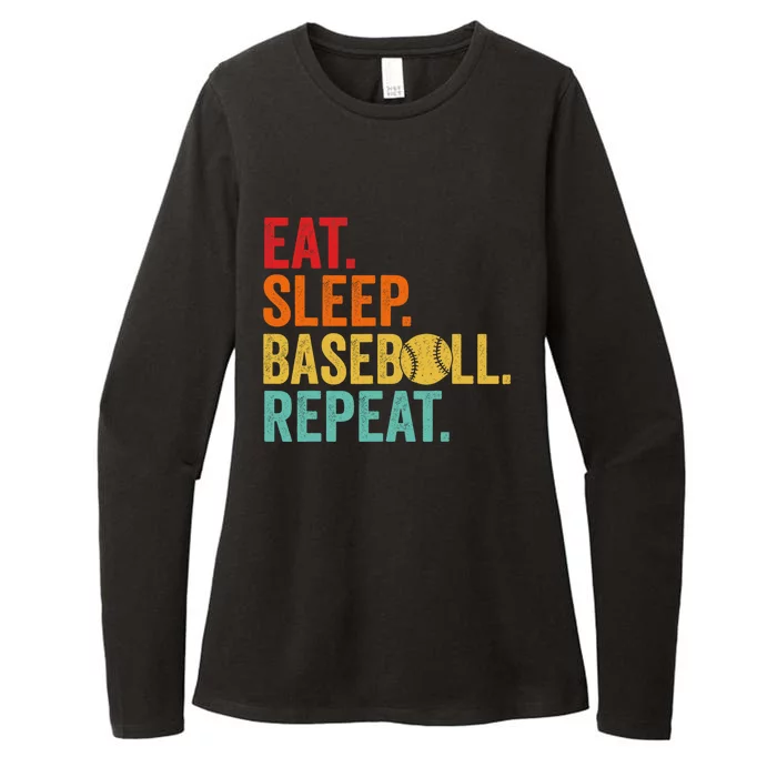 Funny Baseball Art Baseball Players Womens CVC Long Sleeve Shirt