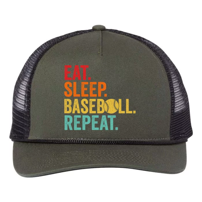 Funny Baseball Art Baseball Players Retro Rope Trucker Hat Cap