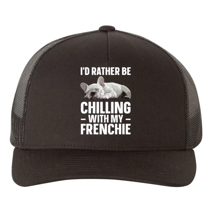 French Bulldog Art French Bulldog Frenchie Yupoong Adult 5-Panel Trucker Hat