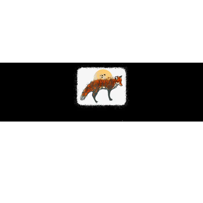 Fox Beautiful Animal Fall Tree Forest Vintage Fox Lover Bumper Sticker