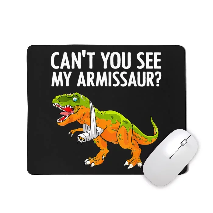 Funny Broken Arm For Hand Wrist Injury Dinosaur Mousepad