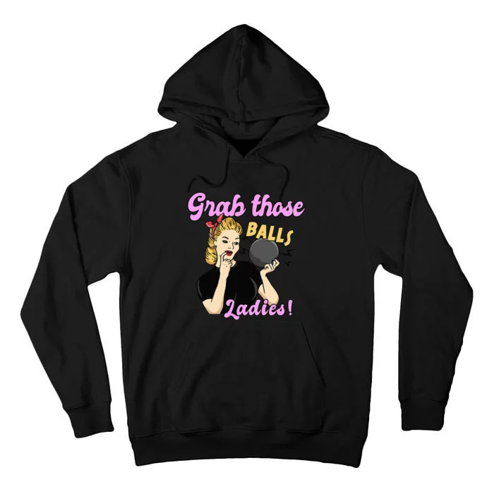 Funny Bowling Art For Bowler Ball Bowling Lover Tall Hoodie