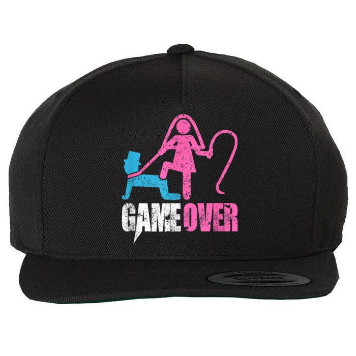 Funny Bride And Groom Meme & Quote Game Over Wool Snapback Cap