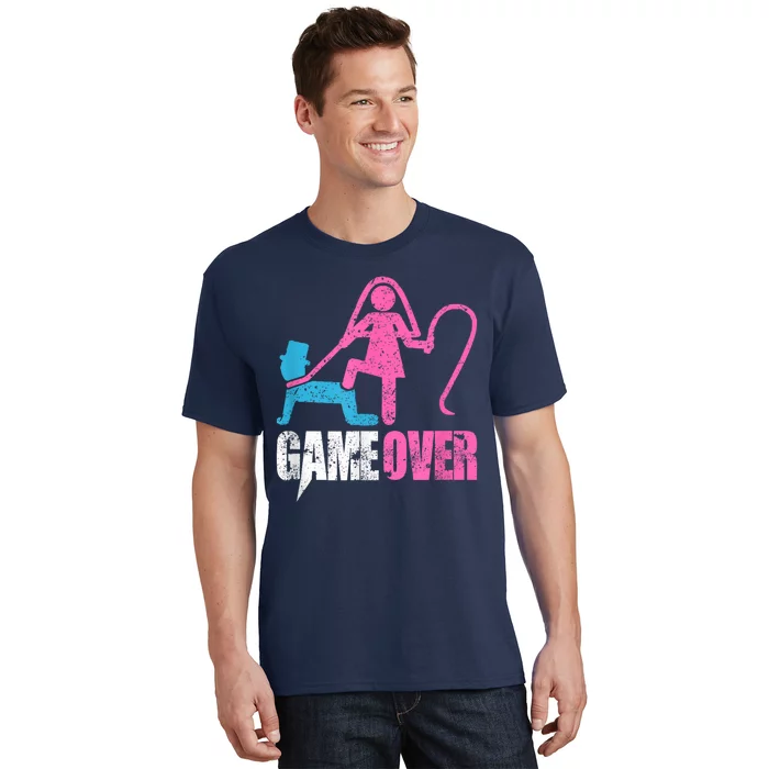 Funny Bride And Groom Meme & Quote Game Over T-Shirt