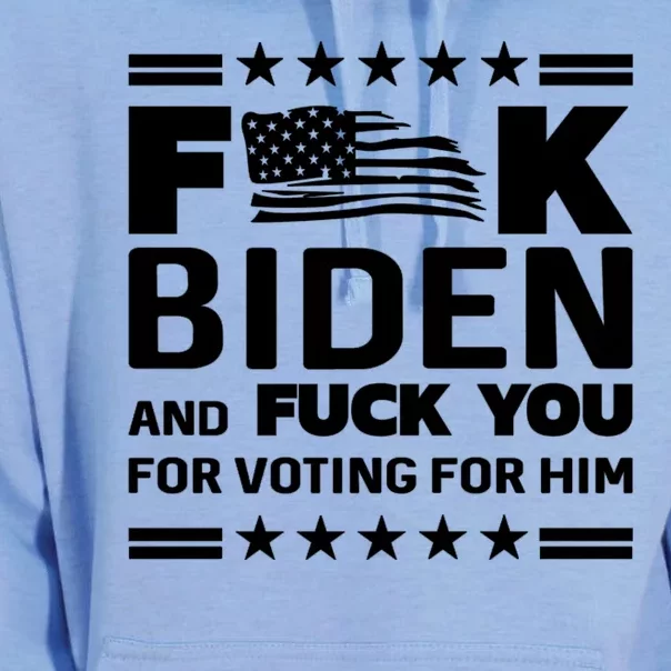 F*ucK Biden And F You For Voting For Him Unisex Surf Hoodie