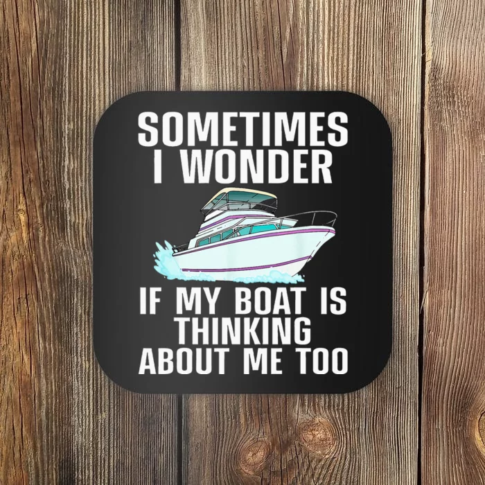 Funny Boat Art For Men Women Boating Watercraft Boat Owner Coaster