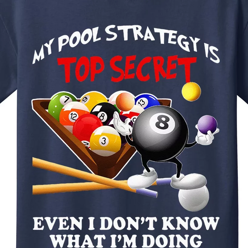 Funny Billiards ArtFor Men Women Billiards Pool Players Kids T-Shirt