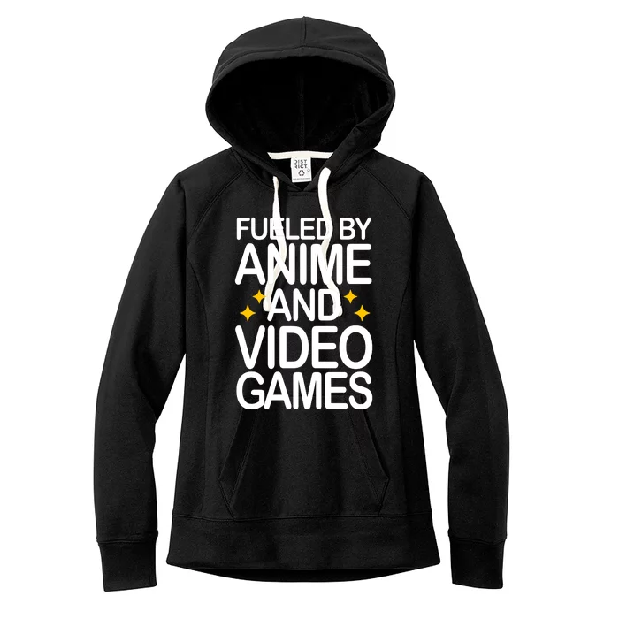 Fueled By Anime And Video Games Gaming Women's Fleece Hoodie