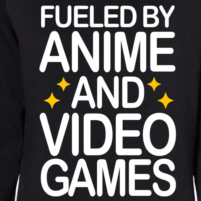 Fueled By Anime And Video Games Gaming Womens California Wash Sweatshirt