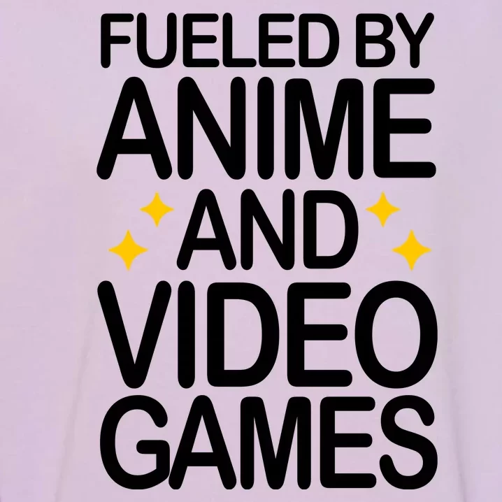 Fueled By Anime And Video Games Gaming Garment-Dyed Sweatshirt