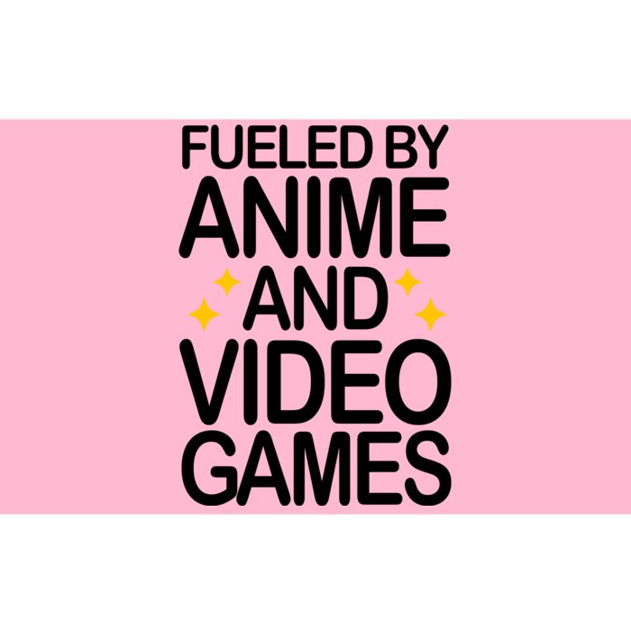 Fueled By Anime And Video Games Gaming Bumper Sticker