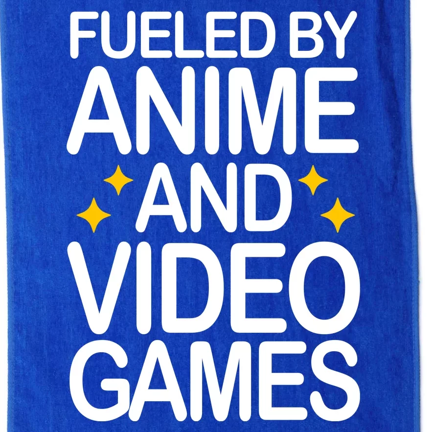 Fueled By Anime And Video Games Gaming Platinum Collection Golf Towel