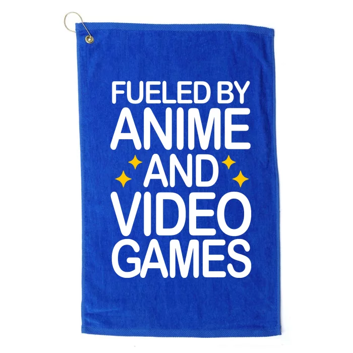 Fueled By Anime And Video Games Gaming Platinum Collection Golf Towel