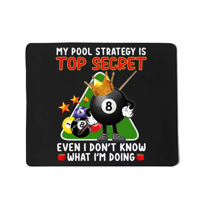 Funny Billiards Art For Men Women Billiards Pool Players Mousepad