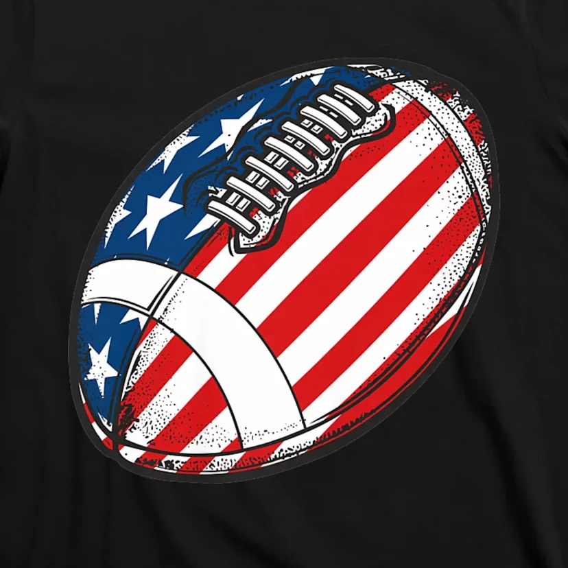 Football Ball American Flag U.S.A. Great Gifts Idea T-Shirt