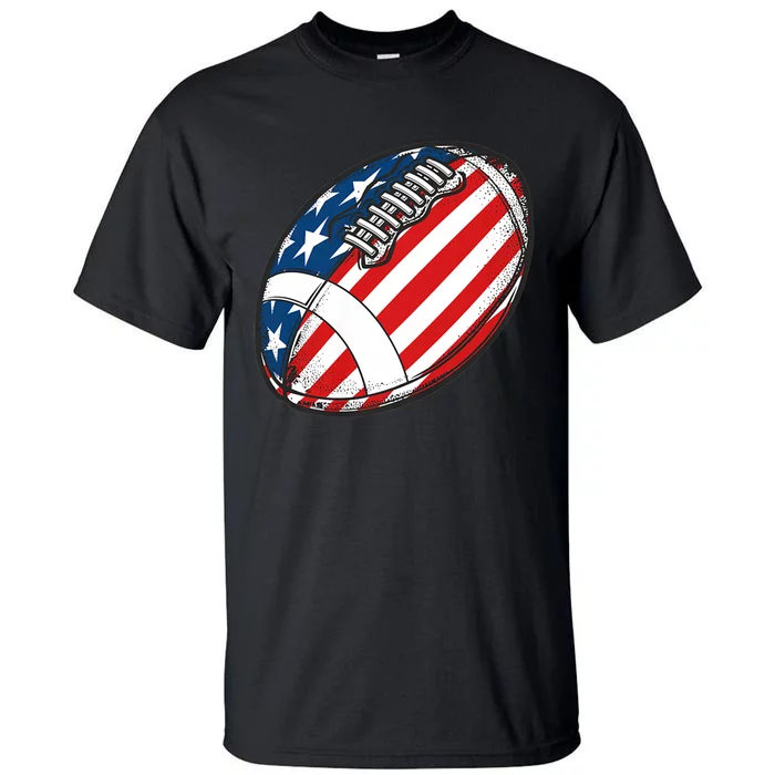 Football Ball American Flag U.S.A. Great Gifts Idea Tall T-Shirt