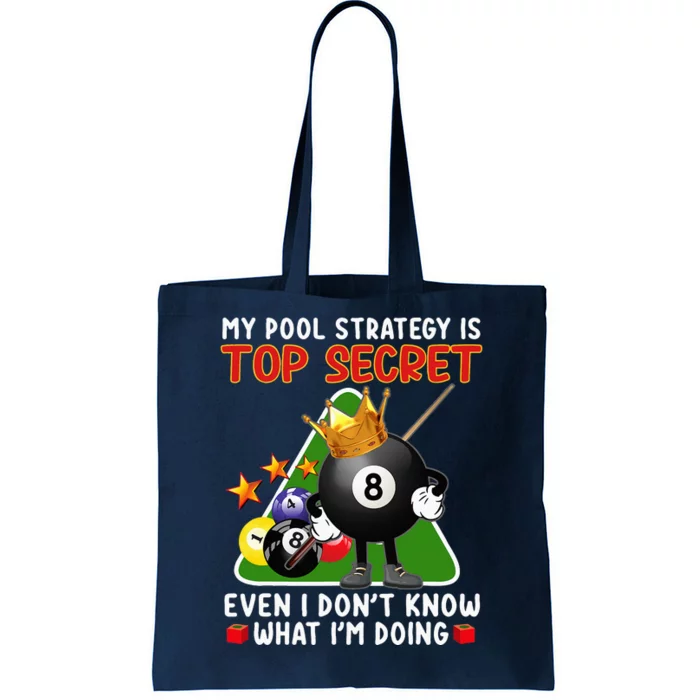 Funny Billiards Art For Men Women Billiards Pool Players Tote Bag