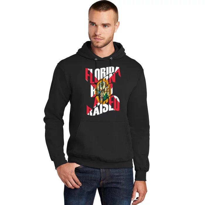 Florida Born And Raised Florida State Flag Hoodie