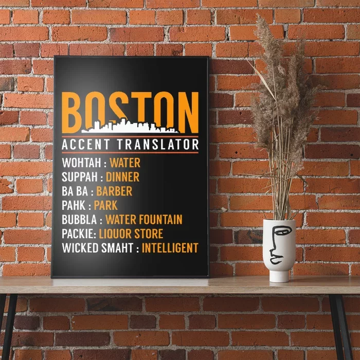 Funny Boston Accent Translator Poster