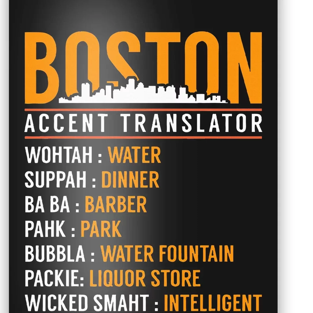 Funny Boston Accent Translator Poster