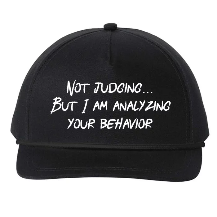 Funny Behavior Analysis Gift For Bcba Rbt Gift Aba Therapy Gift Snapback Five-Panel Rope Hat