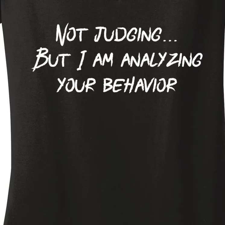 Funny Behavior Analysis Gift For Bcba Rbt Gift Aba Therapy Gift Women's V-Neck T-Shirt