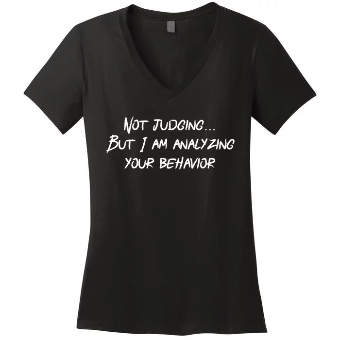 Funny Behavior Analysis Gift For Bcba Rbt Gift Aba Therapy Gift Women's V-Neck T-Shirt