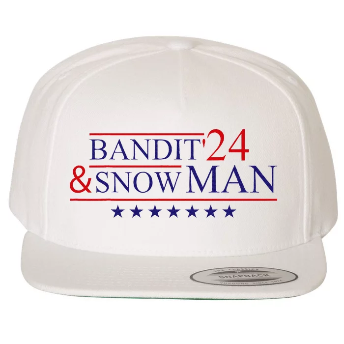 Funny Bandit And Snowman 2024 Election Cool Bandit & Snowman Wool Snapback Cap