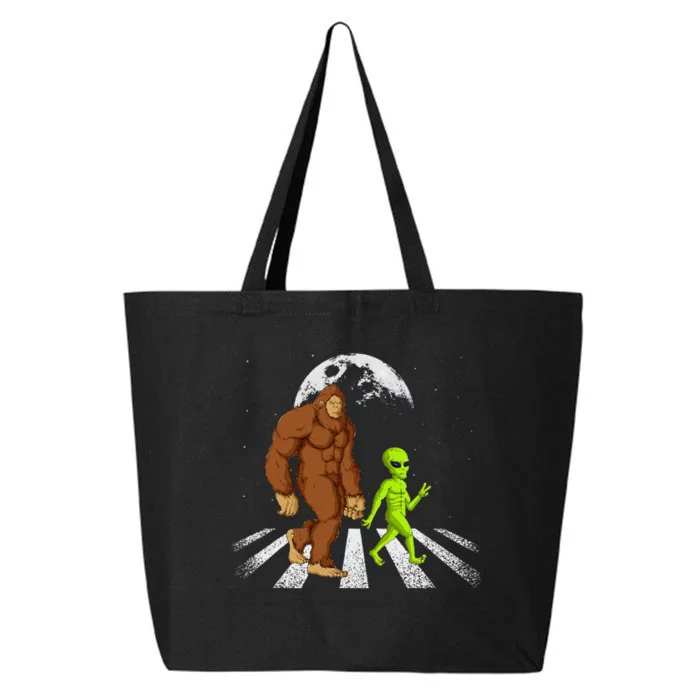 Funny Bigfoot Alien Moon Sasquatch Ufo Space 25L Jumbo Tote