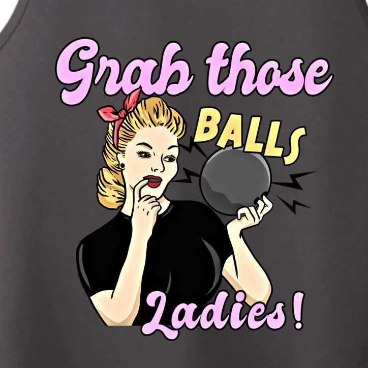 Funny Bowling Art For Bowler Ball Bowling Lover Great Gift Performance Tank