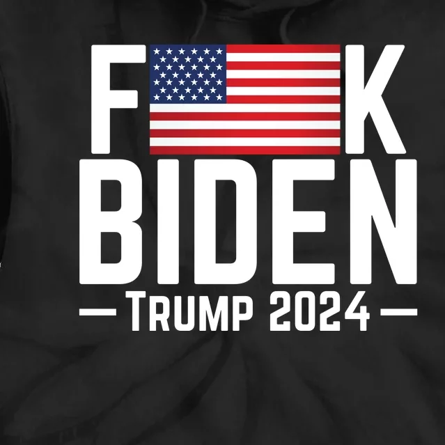 Fuck Biden American Flag Trump 2024 Shirt Tie Dye Hoodie