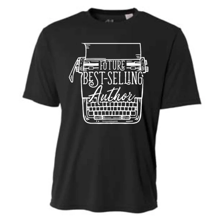 Future Bestselling Author Funny Writer Cooling Performance Crew T-Shirt