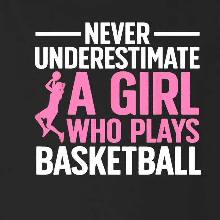 Funny Basketball Art For Girls Teens Basketball Player Toddler Long Sleeve Shirt