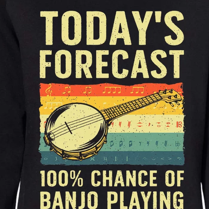 Funny Banjo Art For Women Bluegrass Instrument Player Womens California Wash Sweatshirt