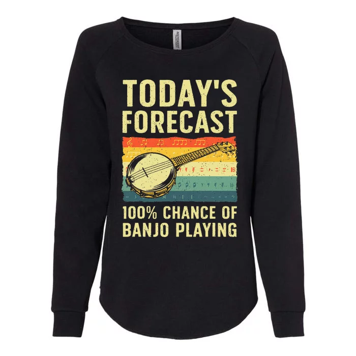 Funny Banjo Art For Women Bluegrass Instrument Player Womens California Wash Sweatshirt