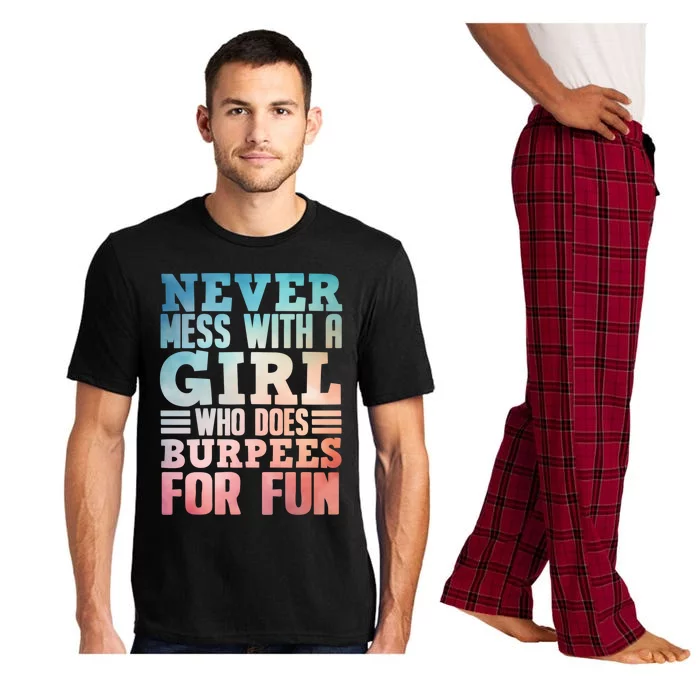 Funny Burpee Art Fitness Workout Gym Burpees Cute Gift Pajama Set