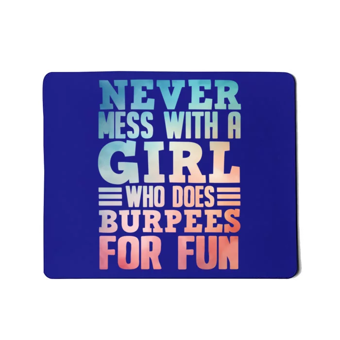 Funny Burpee Art Fitness Workout Gym Burpees Cute Gift Mousepad