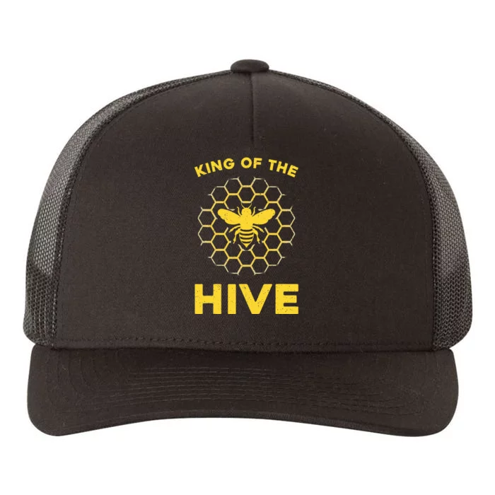 Funny Beekeeper Art For Dad Bee Hive Honey Beekeeping Yupoong Adult 5-Panel Trucker Hat