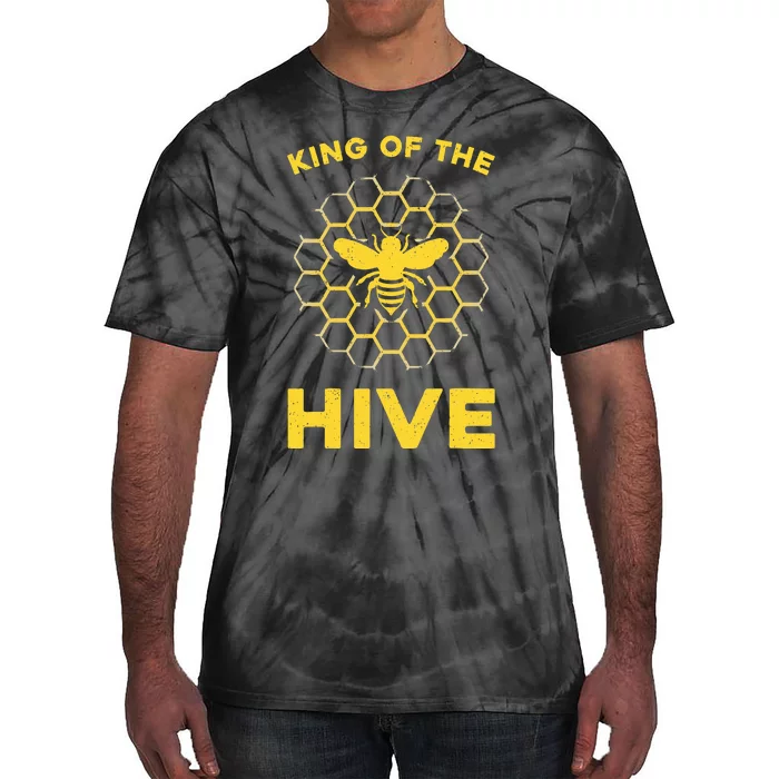 Funny Beekeeper Art For Dad Bee Hive Honey Beekeeping Tie-Dye T-Shirt