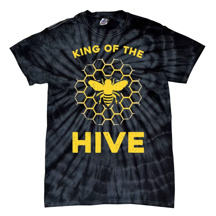 Funny Beekeeper Art For Dad Bee Hive Honey Beekeeping Tie-Dye T-Shirt