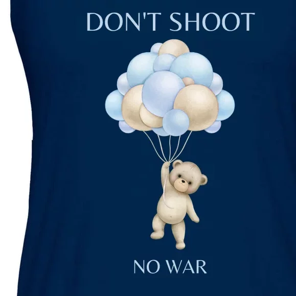 Funny Balloon Anti War Peace Fake News Ladies Essential Flowy Tank