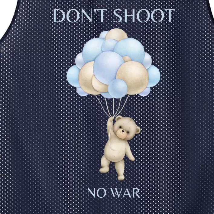 Funny Balloon Anti War Peace Fake News Mesh Reversible Basketball Jersey Tank